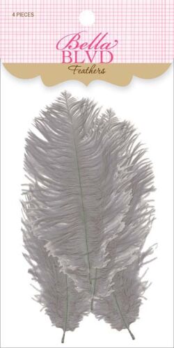 BLB Embellishment - Sophisticates Feathers/Federn Oyster
