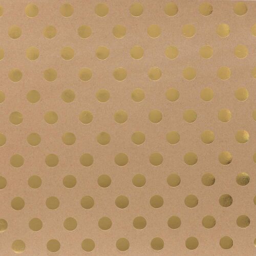AMC Cardstock - DIY Gold Dot on Kraft