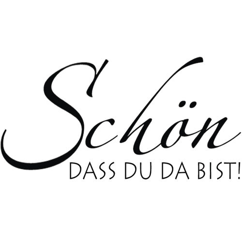 RYH Holzstempel - Schön dass Du da bist