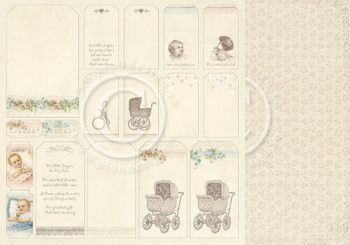 PIO Cardstock - Sweet Baby Tags