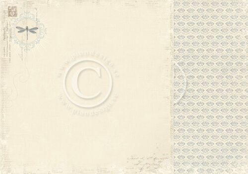 PIO Cardstock - Shoreline Treasures Dragonfly