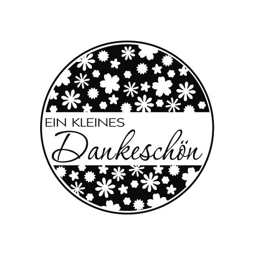 RYH Holzstempel rund - Ein kleines Dankeschön