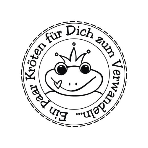 RYH Holzstempel rund - Ein paar Kröten