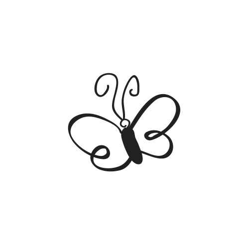 RYH Holzstempel - Mini Schmetterling