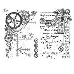 VID Clear Stempel - Steampunk Zahnrad Hintergründe