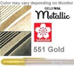 SKR Gelly Roll Classic - Metallic Gold 0.4 mm Medium