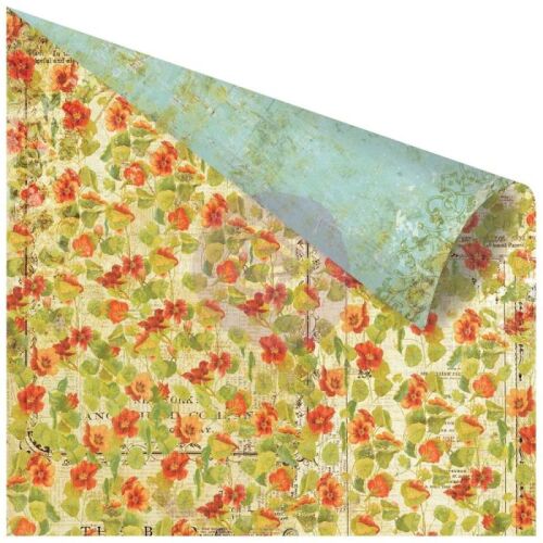 PRM Cardstock - Bella Rouge Belles Fleurs