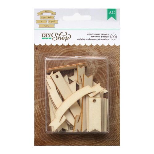 AMC Embellishments - DIY Shop Wood Veneer Banners