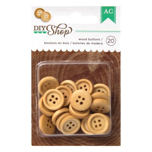 AMC Embellishments - DIY Shop Wood Buttons