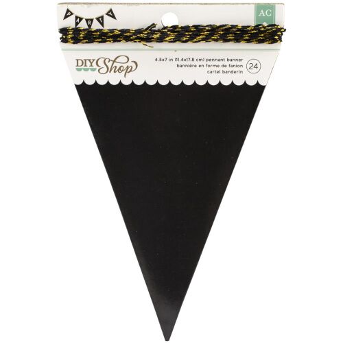 AMC Girlande - DIY Shop Banner Black with String