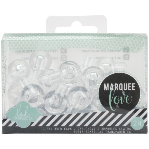 HSW Bulb Caps - Marquee Love Clear .75"