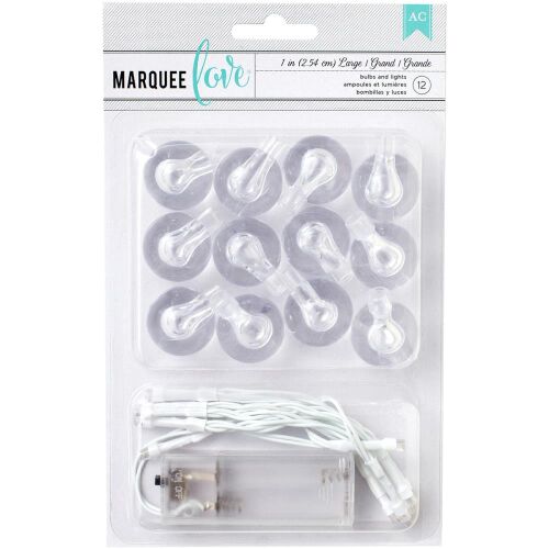 HSW Light Kit - Marquee Love LED-Lichterkette und Caps Clear 1"