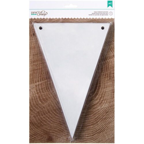 AMC Girlande - DIY ShopLarge Chipboard Pennant with String