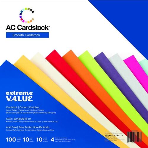 AMC Cardstock - Super Value Mix Smooth 100 Blatt