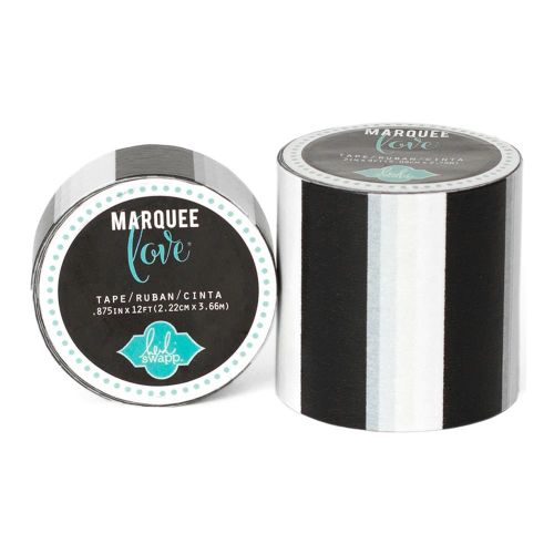 HSW Washi Tape 2" - Marquee Love Black & White Stripe
