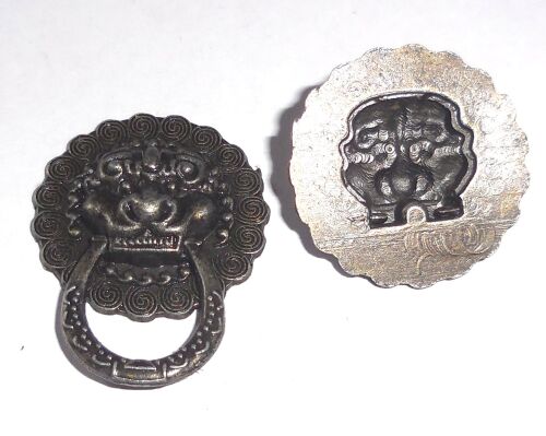 SRH Metal Art 5 Stück - Schubladenknopf Knob Löwenkopf