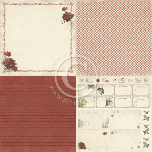 PIO Cardstock - Wintertime in Swedish Lapland Christmas Flower (6x6")