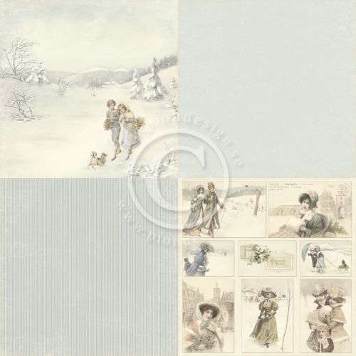 PIO Cardstock - Days of Winter Erik and Elsa (6x6")
