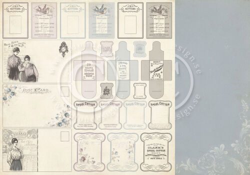 PIO Cardstock - Almas Sewing Room Cut-out