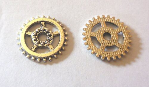AEX Metal Art - Zahnrad Silber 15 mm
