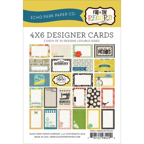 ECP Designer Cards 4x6" - For The Record
