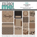 BOB Journaling Cards - Misc Me Kraft Pocket Sqaures