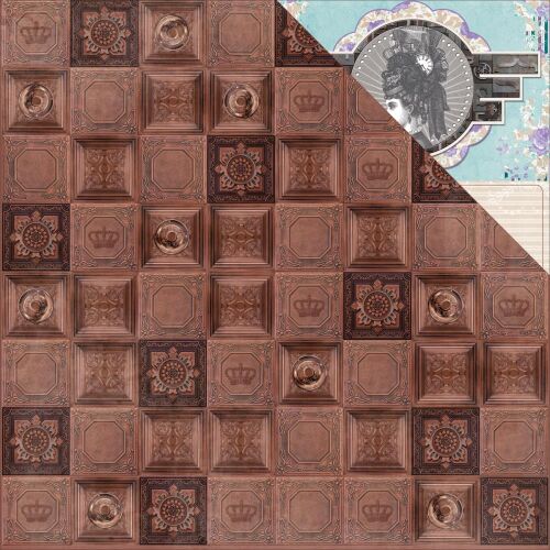 BOB Cardstock - Penny Emporium Copper Tiles