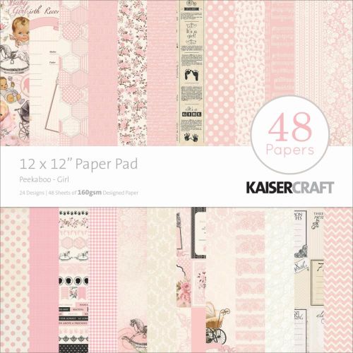 KSC Paper Pad 12"x12" - Peekaboo-Girl