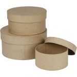 CCH Paper Art - Runde Pappschachtel 3er-Set