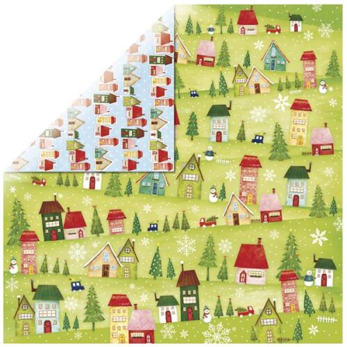 RYH Cardstock - Snowman Landscape Glitter