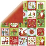 RYH Cardstock - Christmas Numbers Glitter