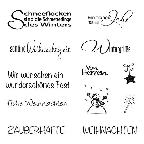 RYH Clear Stempel - Winter Weihnachten