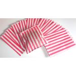 SRH Papiertüten - Candy Bags/Flachbeutel Red Stripe