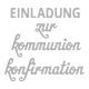 RYH Maschinenstanze Stanzschablone - Einladung zur Kommunion/Konfirmation