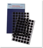 RDY Klettpunkte quadratisch schwarz 12x12 mm