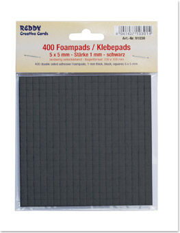 RDY Foampads/Schaumklebepads schwarz 1 mm