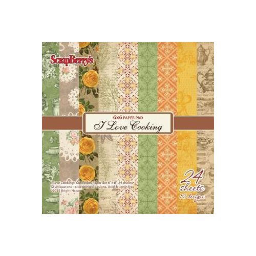 SCB Paper Pack 6"x6" - I love Cooking