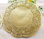 AMC Doilies/Tortendeckchen Gold 14/10 cm