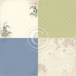 PIO Cardstock - My beloved Son 6x6 Bluebell