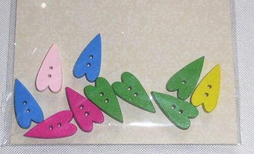 SRH Embellishments - Buttons/Knöpfe Country Hearts/Herzen