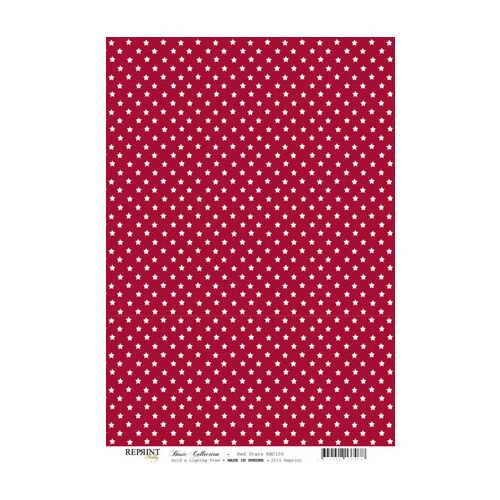 RPR Cardstock A4 - Red Stars