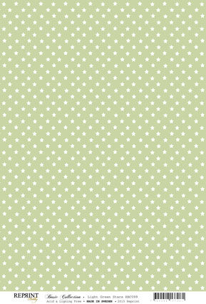 RPR Cardstock A4 - Green Stars