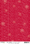 RPR Cardstock A4 - Red Christmas Lyrics