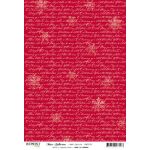 RPR Cardstock A4 - Red Christmas Lyrics
