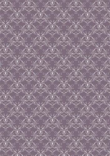 RPR Cardstock A4 - Vintage Lilac Swirls