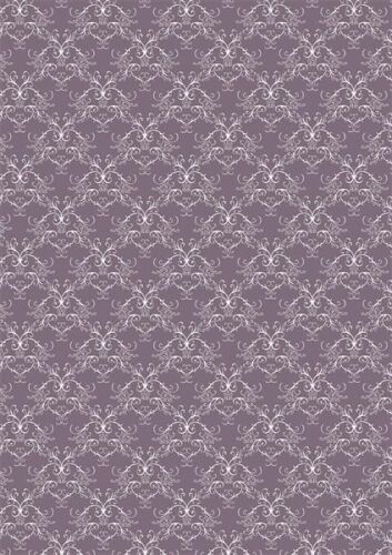 RPR Cardstock A4 - Vintage Lilac Swirls