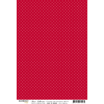 RPR Cardstock A4 - Red Mini Dots