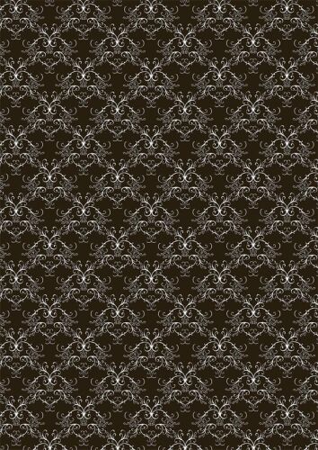 RPR Cardstock A4 - Black Medallion