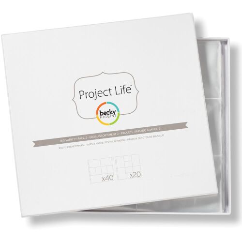 AMC Becky Higgins Project Life - Klarsichthüllen/Page Protectors Big Variety 60 St Pack 2