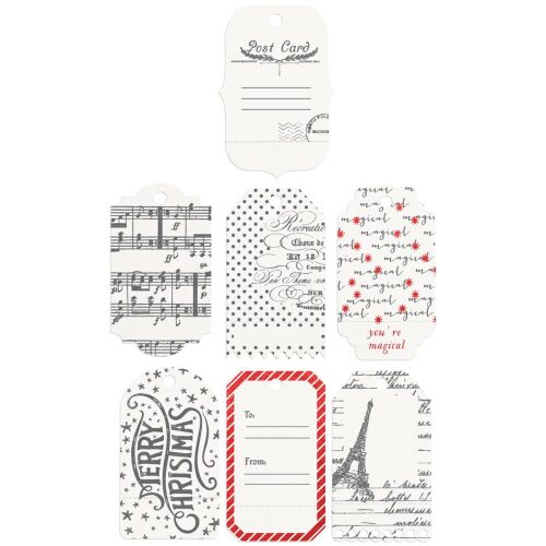 PRM Embellishments - A Victorian Christmas Resist Watercolor Tags & Tabs